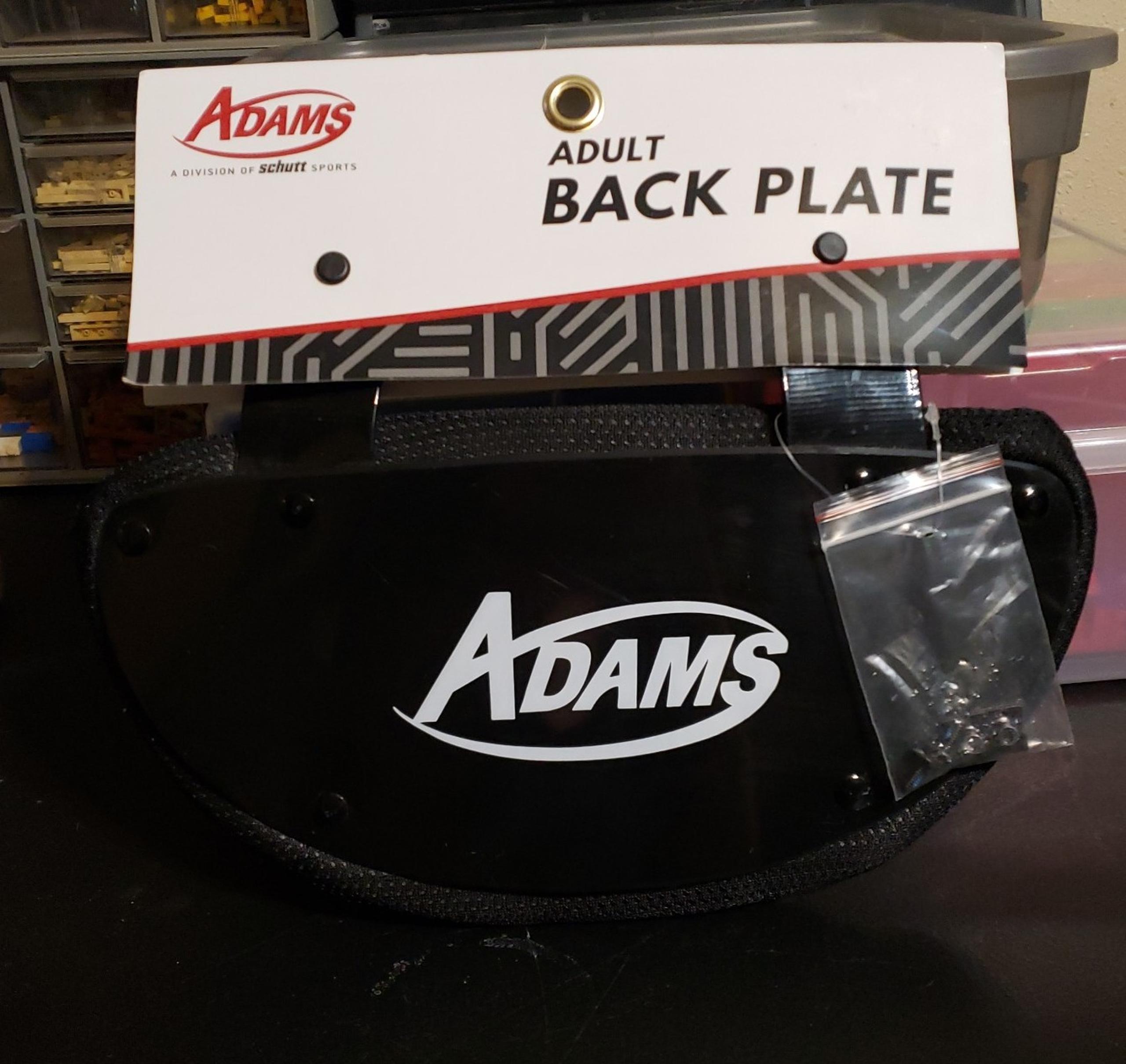 NWT Adams Adult Back Plate- Football