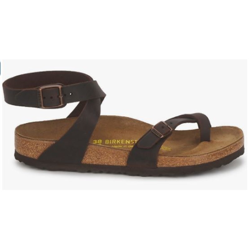 Birkenstock Yara Braided Sandal Habana Oiled Leather size 39 8-8.5