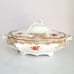 Antique T&R Boote Covered Vegetable Dish Rosebud Semi Porcelain Cottagecore