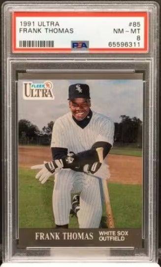 1991 Original PSA 8 FRANK THOMAS Fleer Ultra 85 Baseball Trading Card