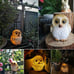 Owl Solar Lights Garden Outdoor Courtyard Decorative Landscape LED Lamps