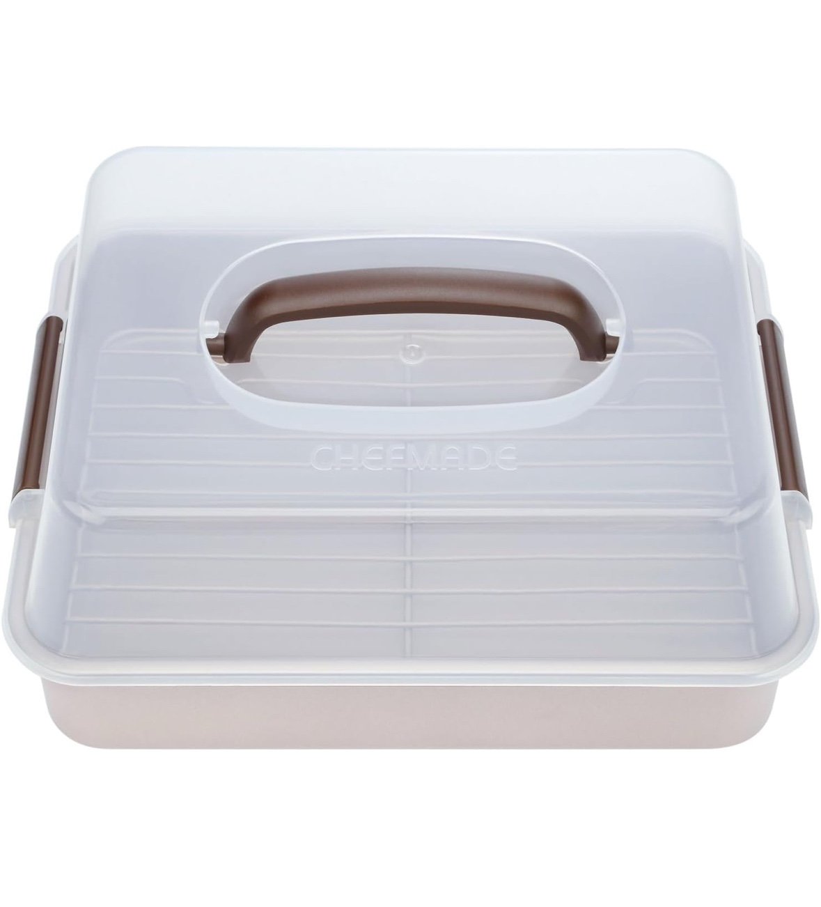 CHEFMADE Roasting Pan with Rack, 13-Inch Non-Stick Rectangular Deep Dish Oven-BB