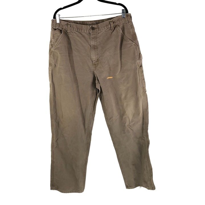 Carhartt Mens Loose Fit Washed Duck Utility Work Pant Carpenter Brown 38x34