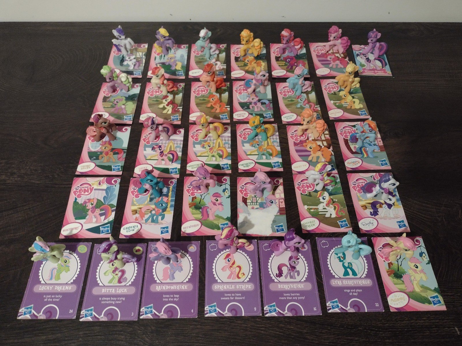 Assorted Lot of My Little Pony Blind Bag Mini Ponies & Cards