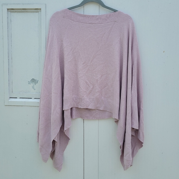 LULULEMON FORWARD FLOW KNIT PONCHO BALLET PINK ONE SIZE WOMEN.