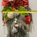 Christmas Swag Wreath(Xmas Balls/Poinsettia/Holly Berries,/Pinecone/Ribbons)