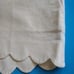J. Crew White Scalloped Edge Chino Short Size 6 Linen Blend