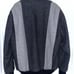 Sean John XL Men's Bomber Jacket Black Grey Wool Full Zip Collar Coat Fuzzy Read