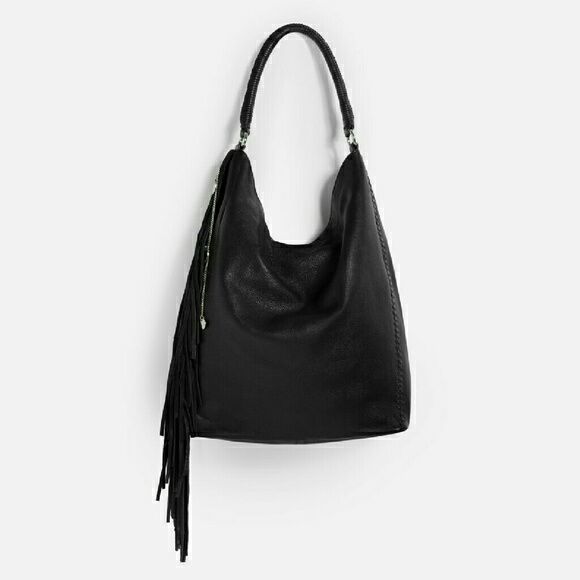 Zara fringed bucket bag