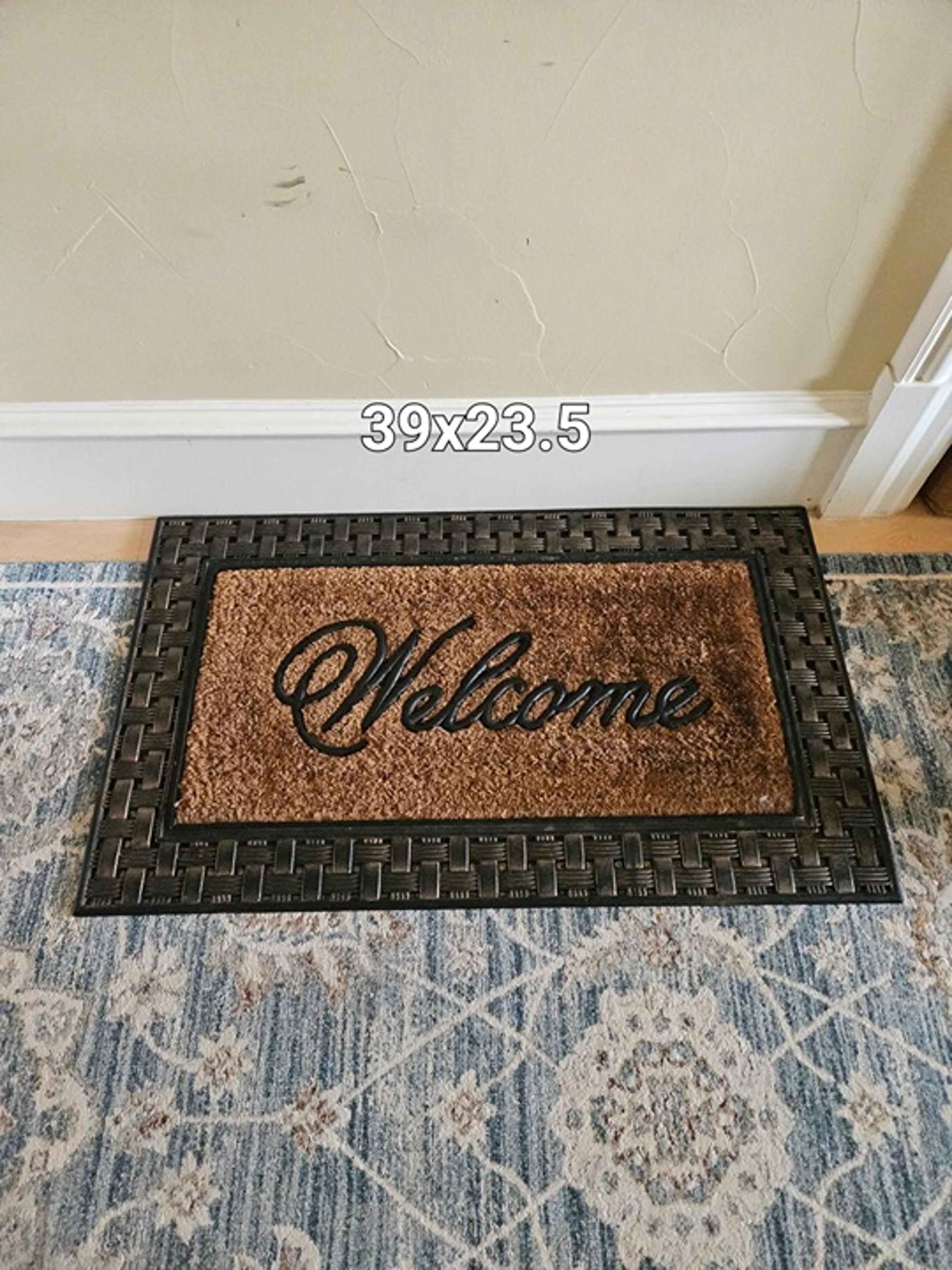 Northlight Gold and Natural Coir Rectangular Welcome Doormat 39x23.5 Target