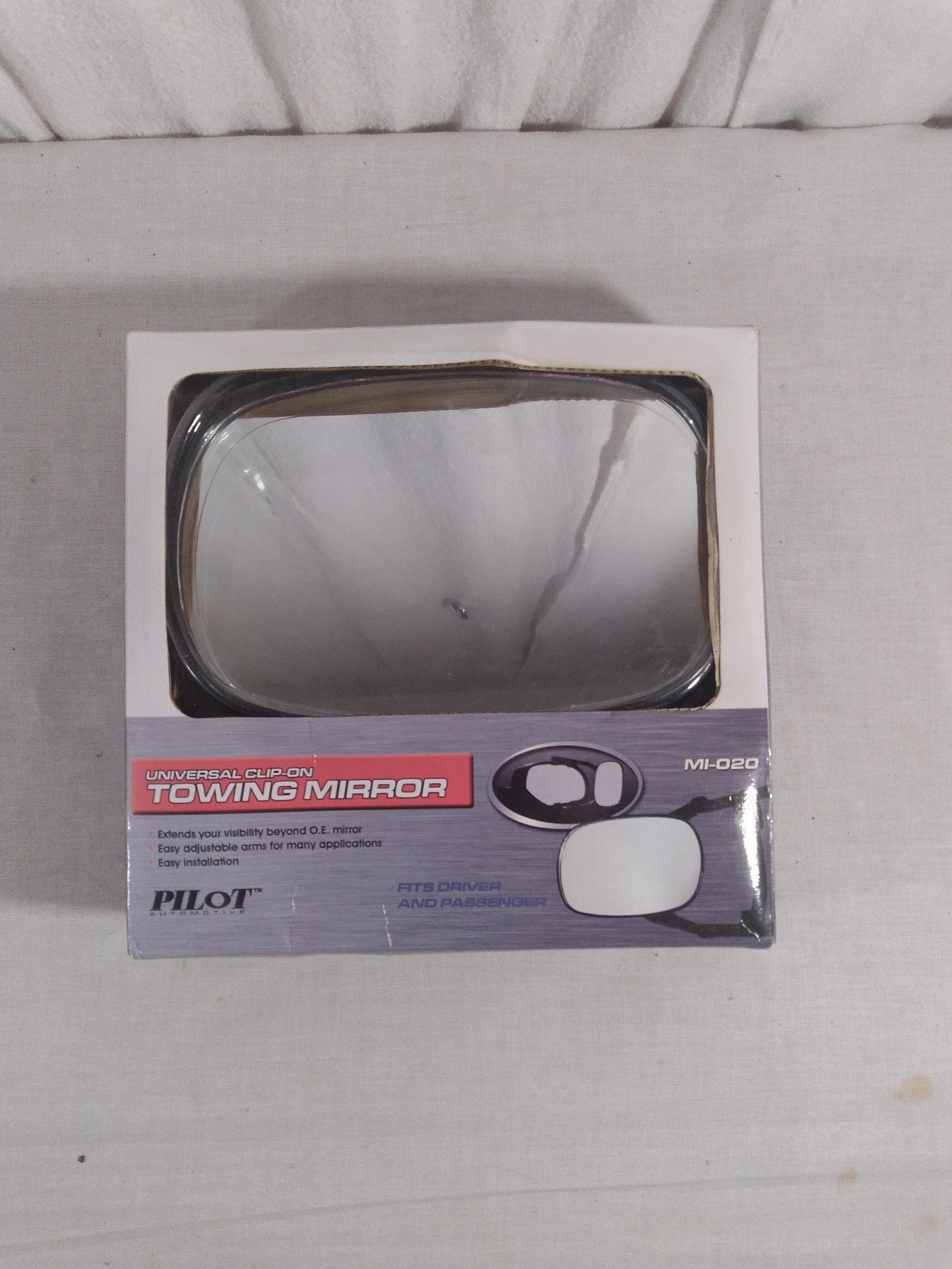 Universal Clip-On Towing Mirror by Pilot, fits driver & passenger side,MI-020