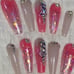 Bubblegum Marble Press On Nails