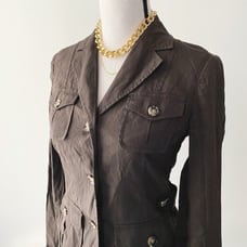 Theory Meryl Linen Blend Utility Jacket