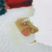 Peggy Karr Crescent Moon Santa Christmas Plate 14 Fused Glass Lg Signed Retired