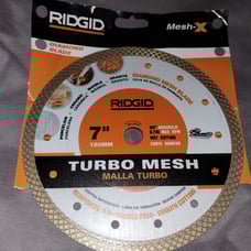 7 ridgid diamond mesh blade Turbo Mesh