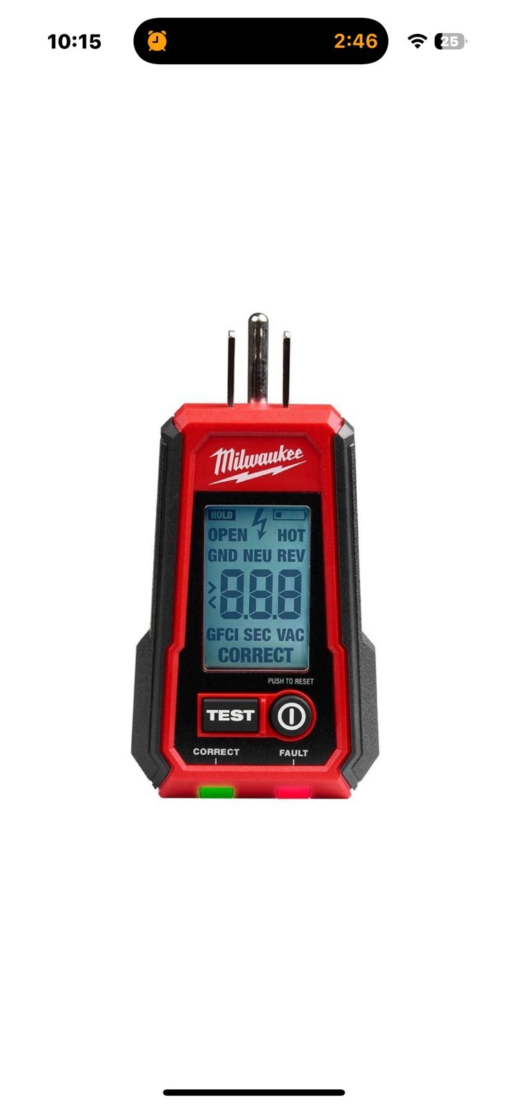 Milwaukee Tool Digital GFCI