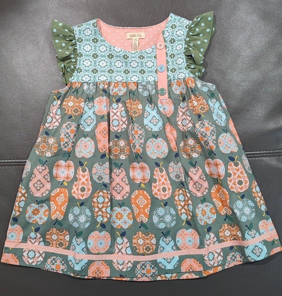 NWT! Matilda Jane girls top size 10 Imagine Bella Tunic Apples Pears