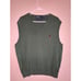1990s Polo Ralph Lauren Moss Green Minimalist Old Money Academic Sweater Vest XL