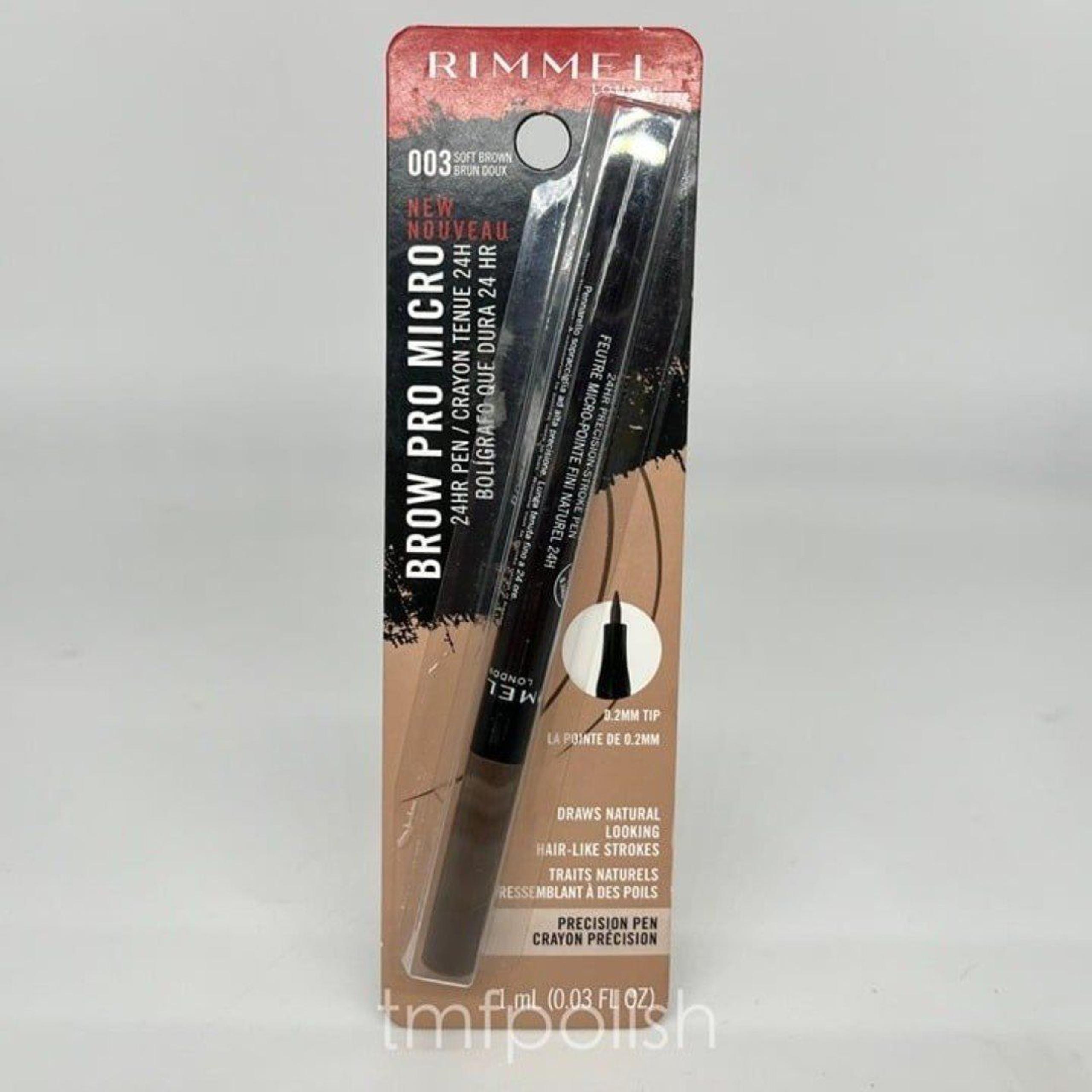 New Rimmel Brow Pro Micro 24 Hr Eyebrow Pen - Soft Brown