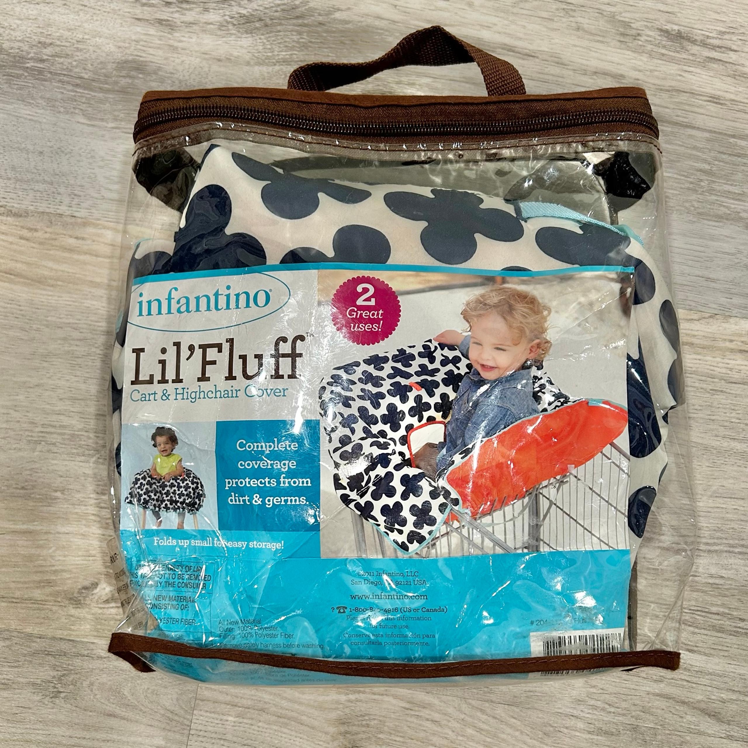 Infantino Baby Toddler Shopping Cart High Chair Cover Pad Washable Neutral