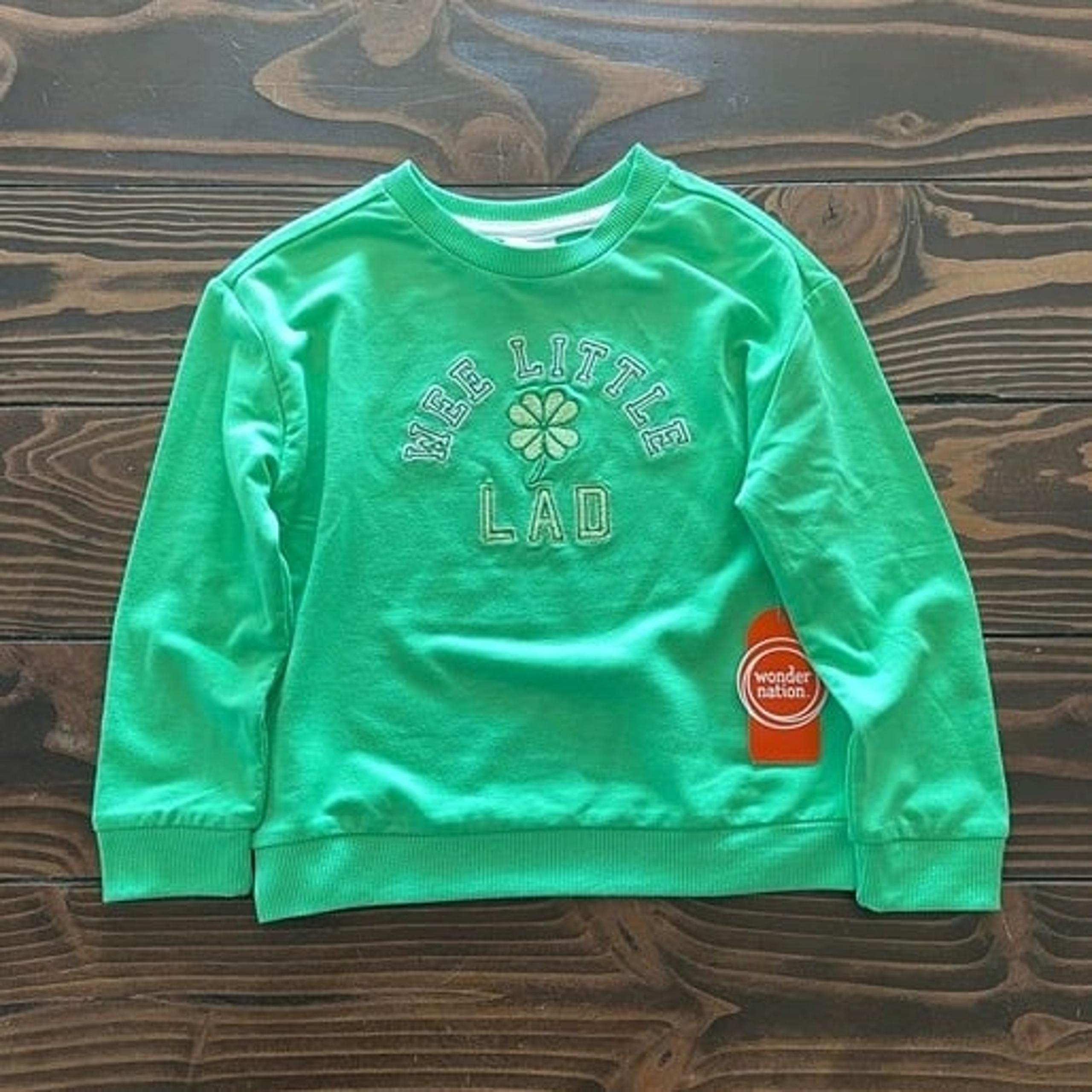 NEW 3T Embroidered Wee Little Lad Boys Sweatshirt