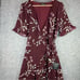 Lulu's Wild Winds Burgundy Floral Print High-Low Wrap Dress Floral Maxi Dress