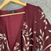 Lulu's Wild Winds Burgundy Floral Print High-Low Wrap Dress Floral Maxi Dress