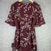 Lulu's Wild Winds Burgundy Floral Print High-Low Wrap Dress Floral Maxi Dress