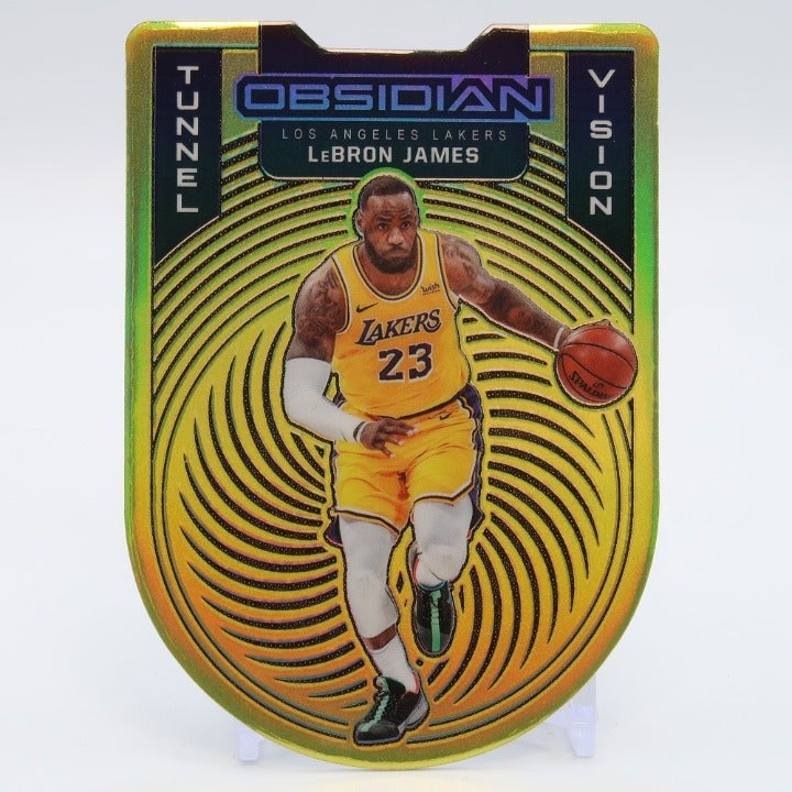 2020-21 Panini Obsidian Asia Tmall LEBRON JAMES Tunnel Vision Yellow Flood
