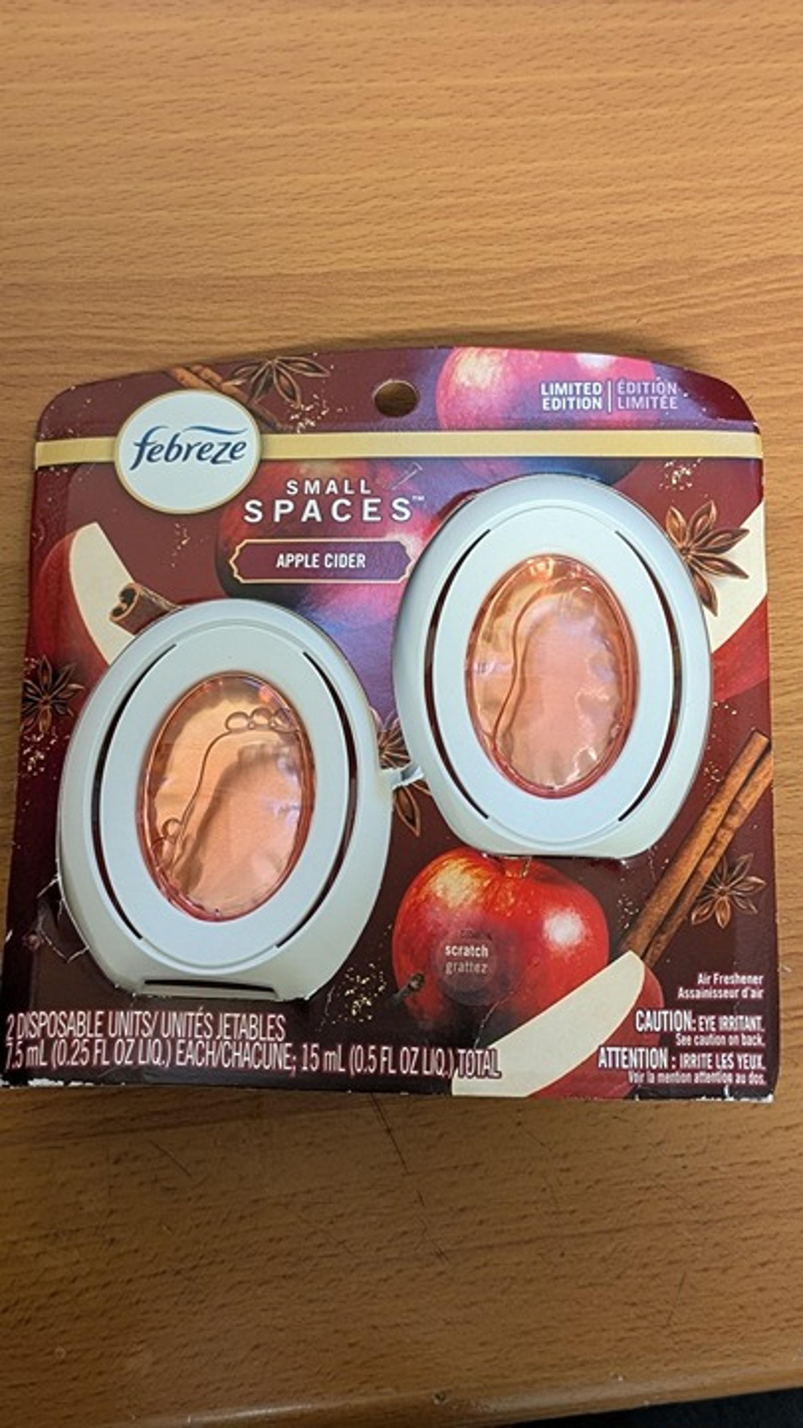 Febreze Small Spaces Air Freshener - Apple Cider (2 count)