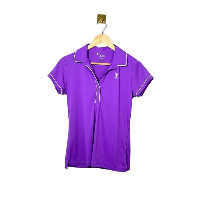 Adidas Women’s Golf Polo in Purple/White Size M