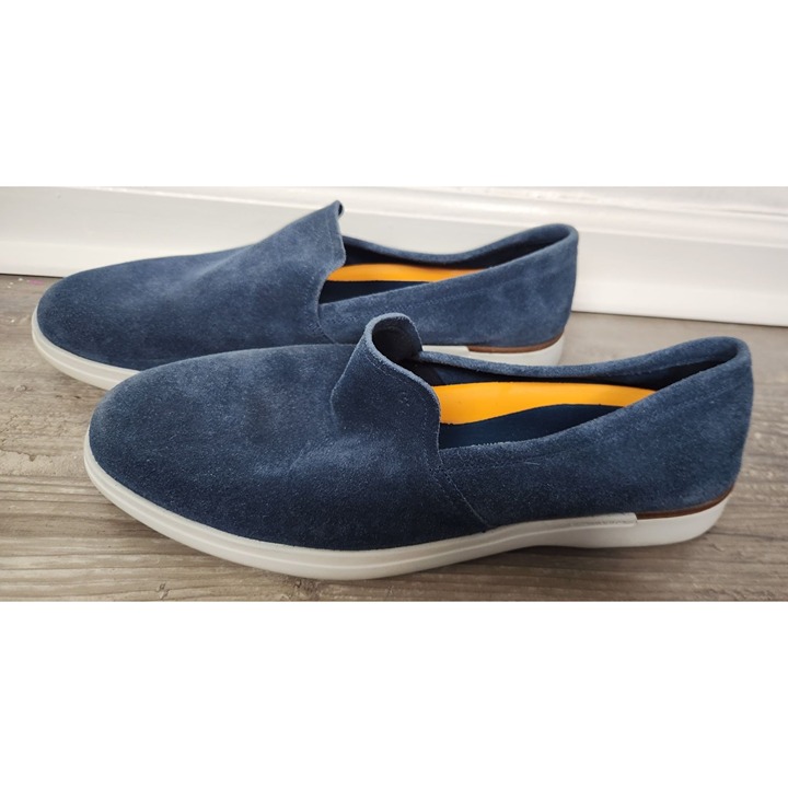 Cole Haan Men's Sz. 10M Grand Ambition Slip-On Loafer Navy Blue Suede