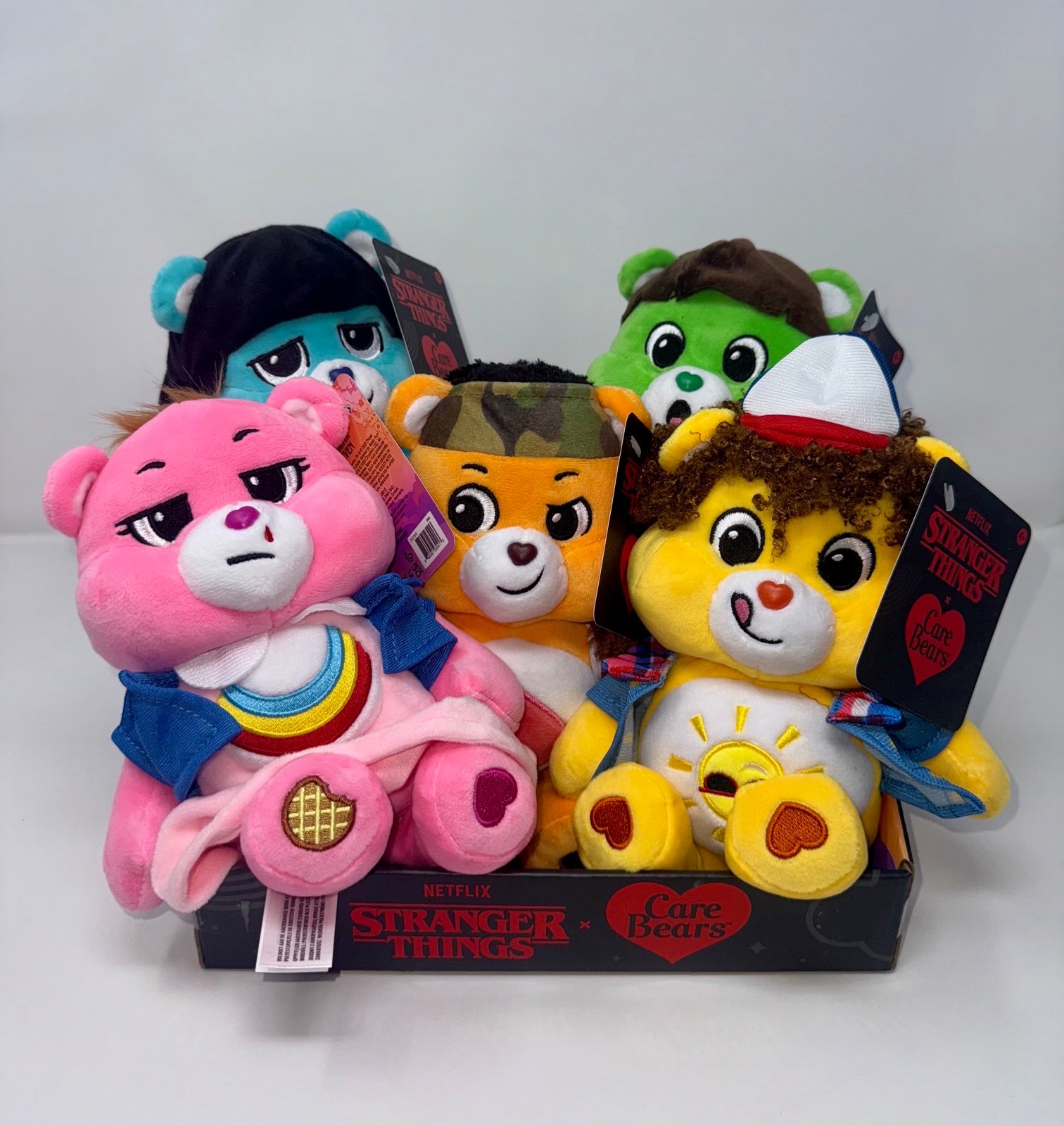 Netflix Stranger Things x Care Bears Fun Size 9 Inch Plush Complete Set Of 5 New