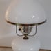 Milk Glass Hobnail Hurricane Lamp