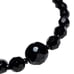 Vintage Ascending Faceted Black Onyx Necklace