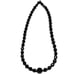 Vintage Ascending Faceted Black Onyx Necklace