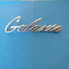 1969 Ford Galaxie chrome metal script emblem