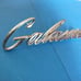 1969 Ford Galaxie chrome metal script emblem