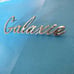 1969 Ford Galaxie chrome metal script emblem