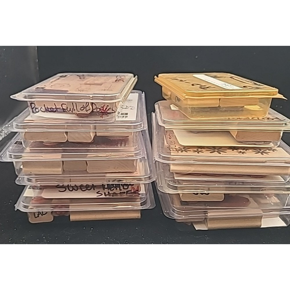 Stampin Up Lot of 10 Rubber Stamps Sets Spring Summer Flowers Butterfly Journal