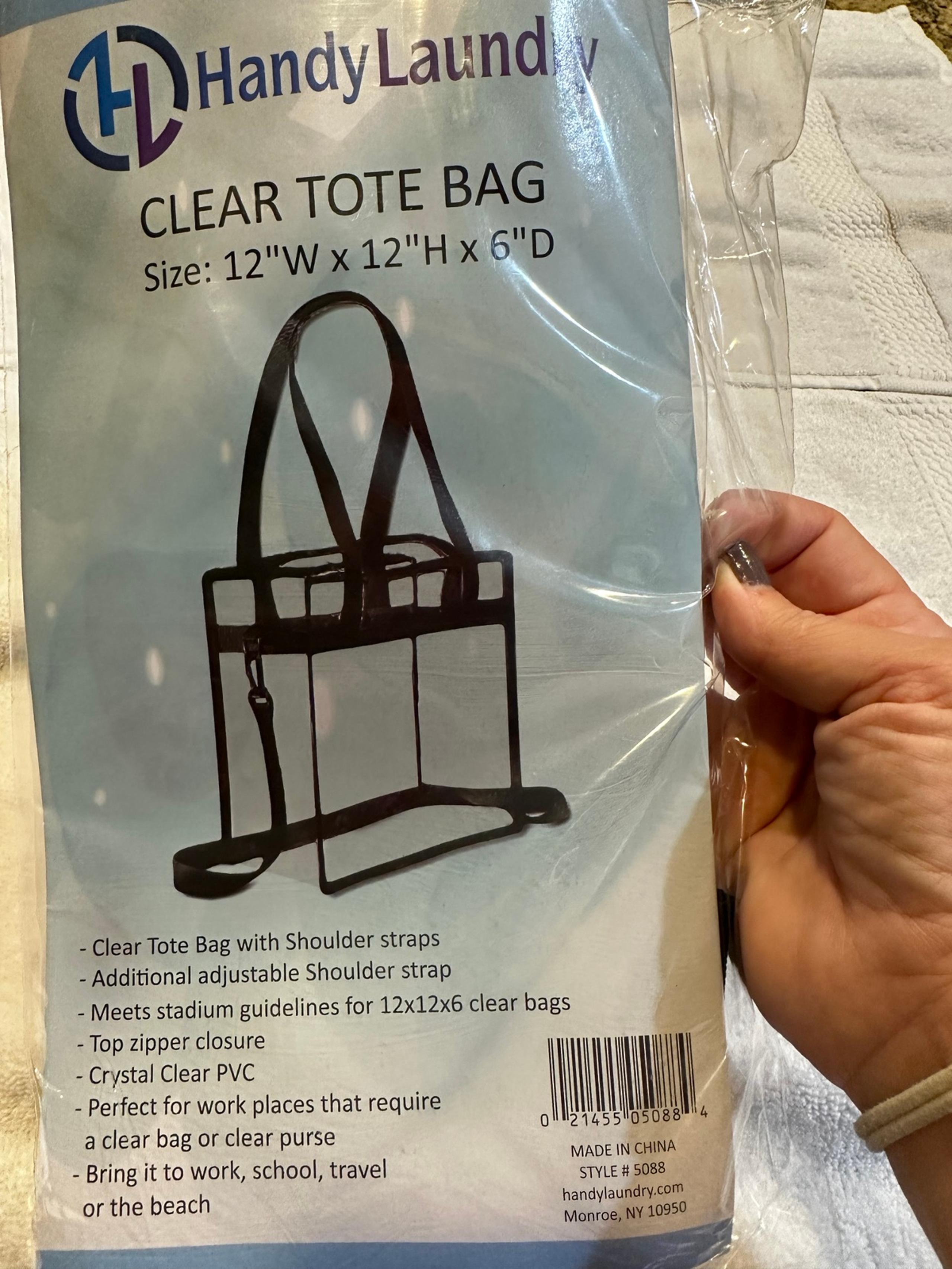 Stadium approved tote bag.