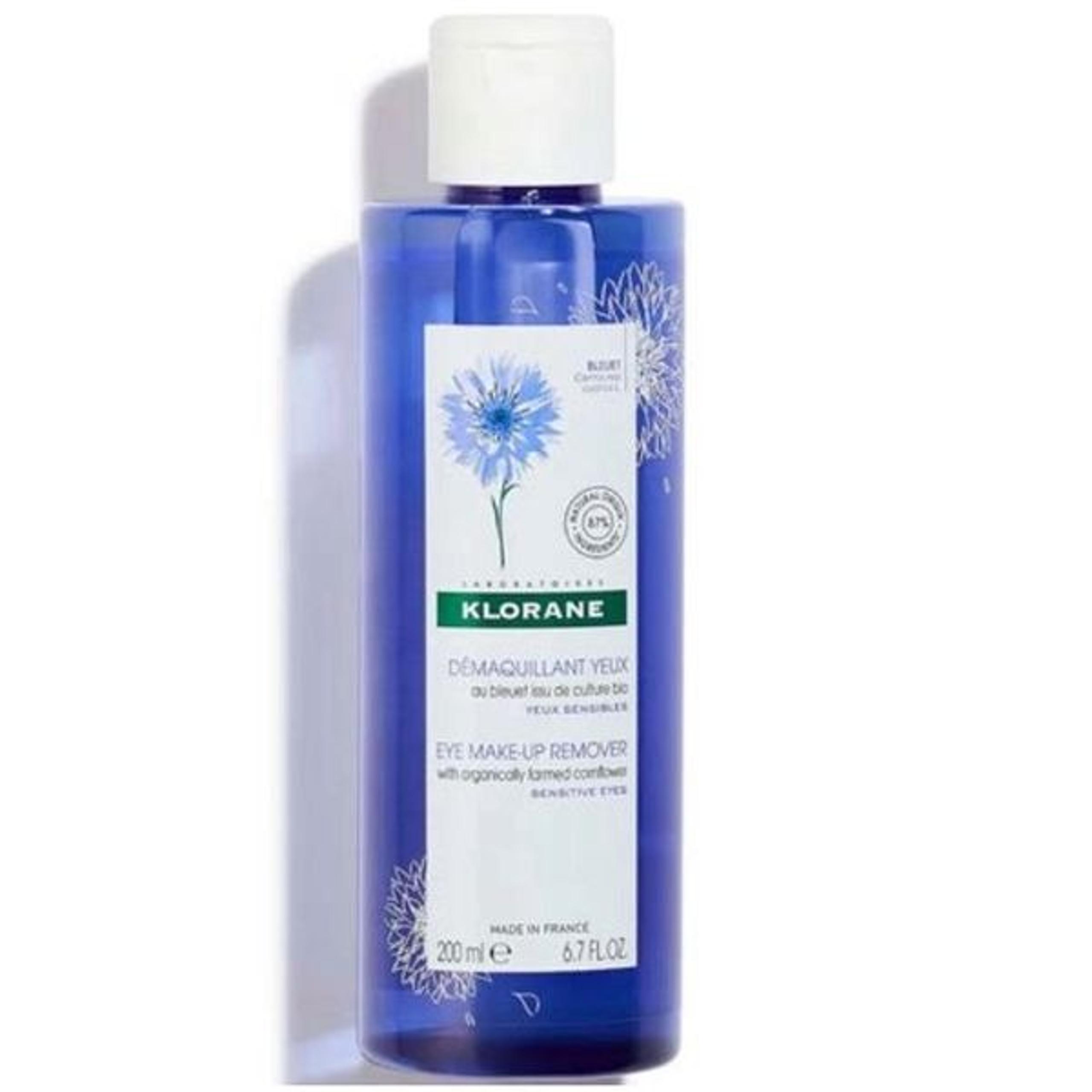 Klorane Soothing Eye Makeup Remover with Cornflower Water  200mL Full Unsealed