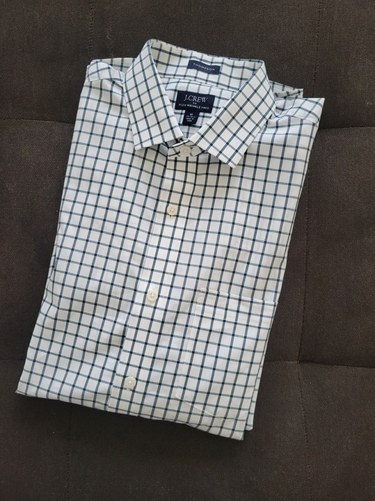Mens NWOT J. Crew Flex Wrinkle Free Thompson sz M 15 15 1/2 with long sleeves