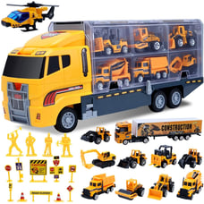 Toys for Boys,25 Pcs Engineering Die-cast Construction Car Toddler Birthday Gift