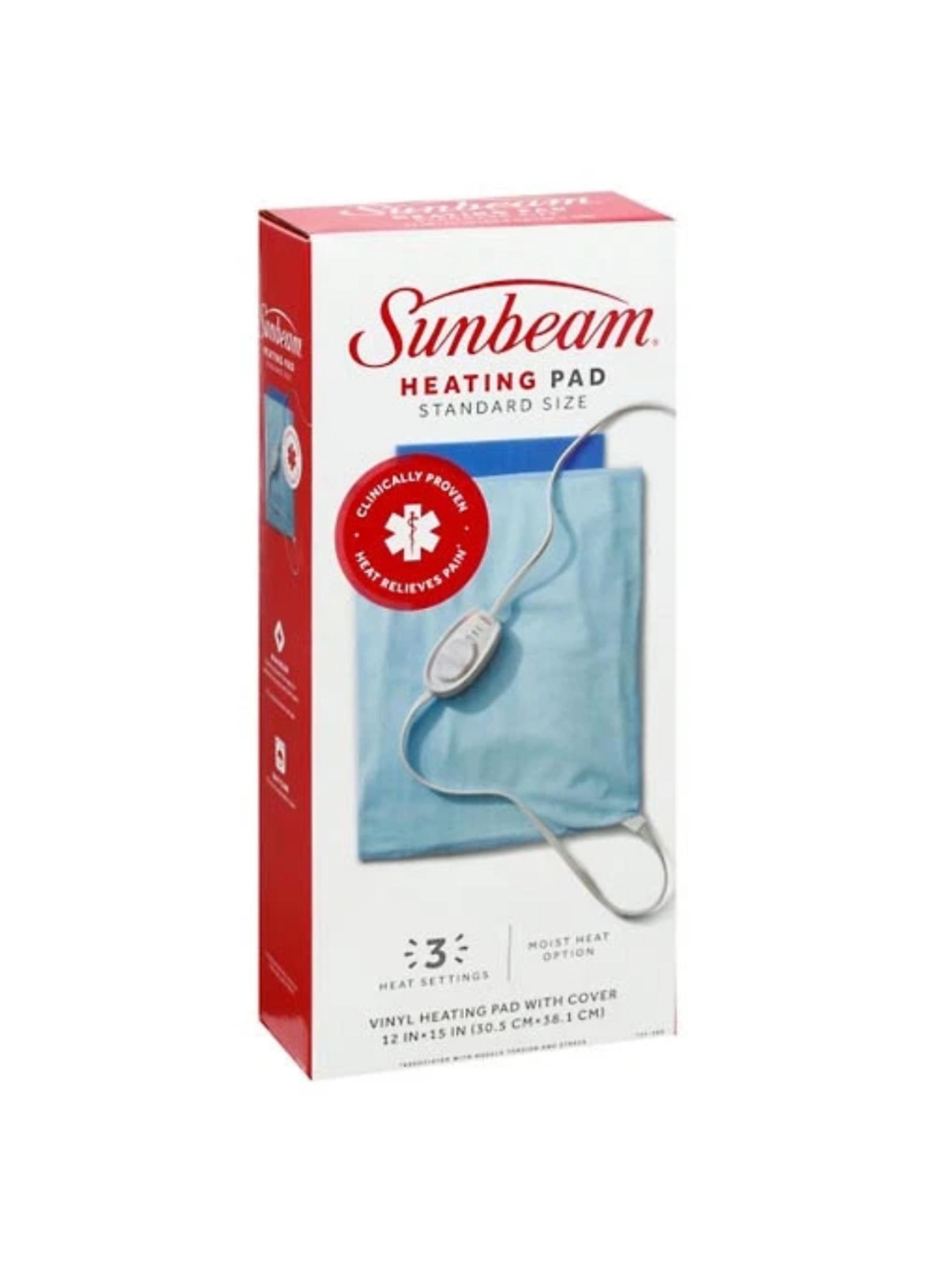 Sunbeam Blue Heating Pad Standard 12x15in Size