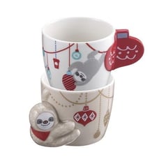 New Starbucks Christmas Collection Sloth Mug Set 6oz