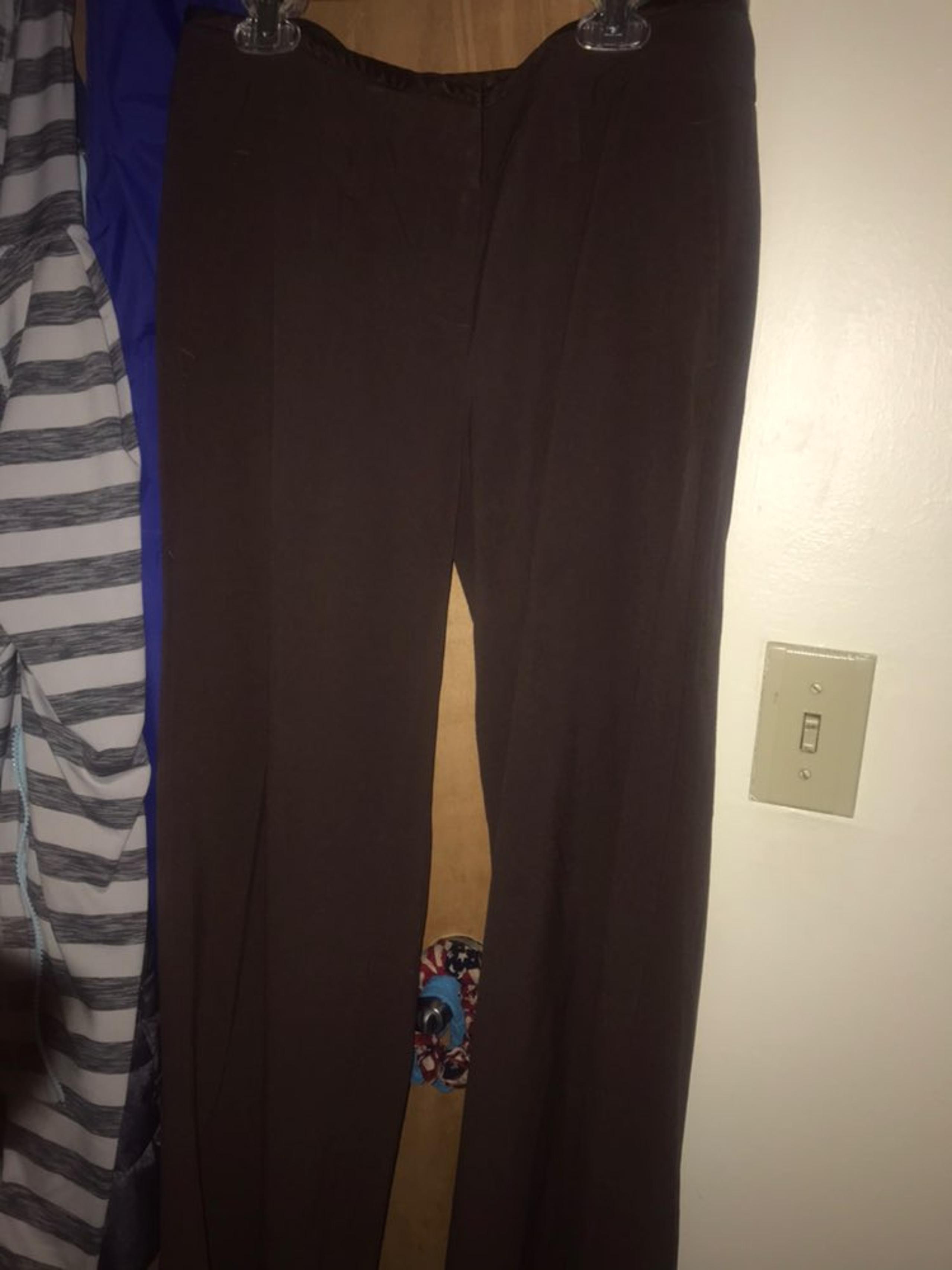 Womens brown dress pants flare