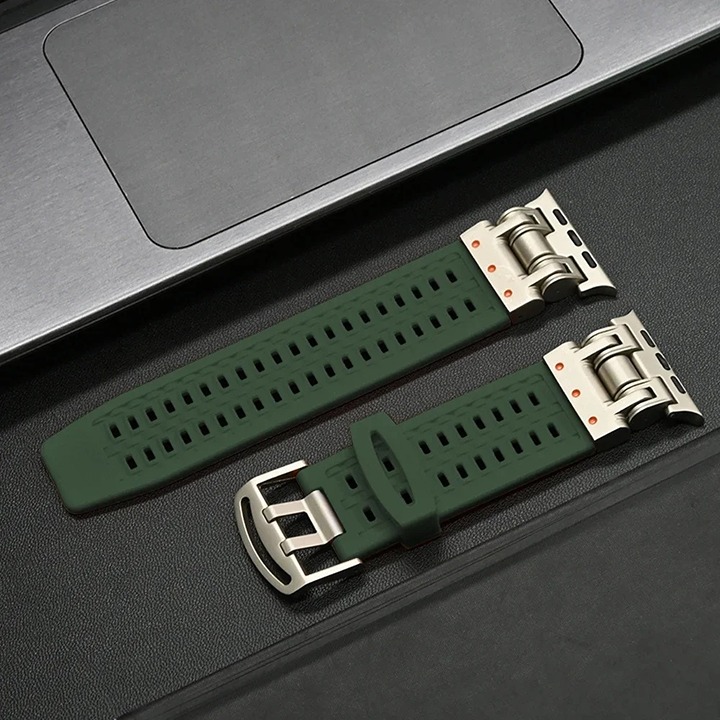 Only Band - Silicone bracelet band for Apple Watch Ultra 49mm Titanium Strap