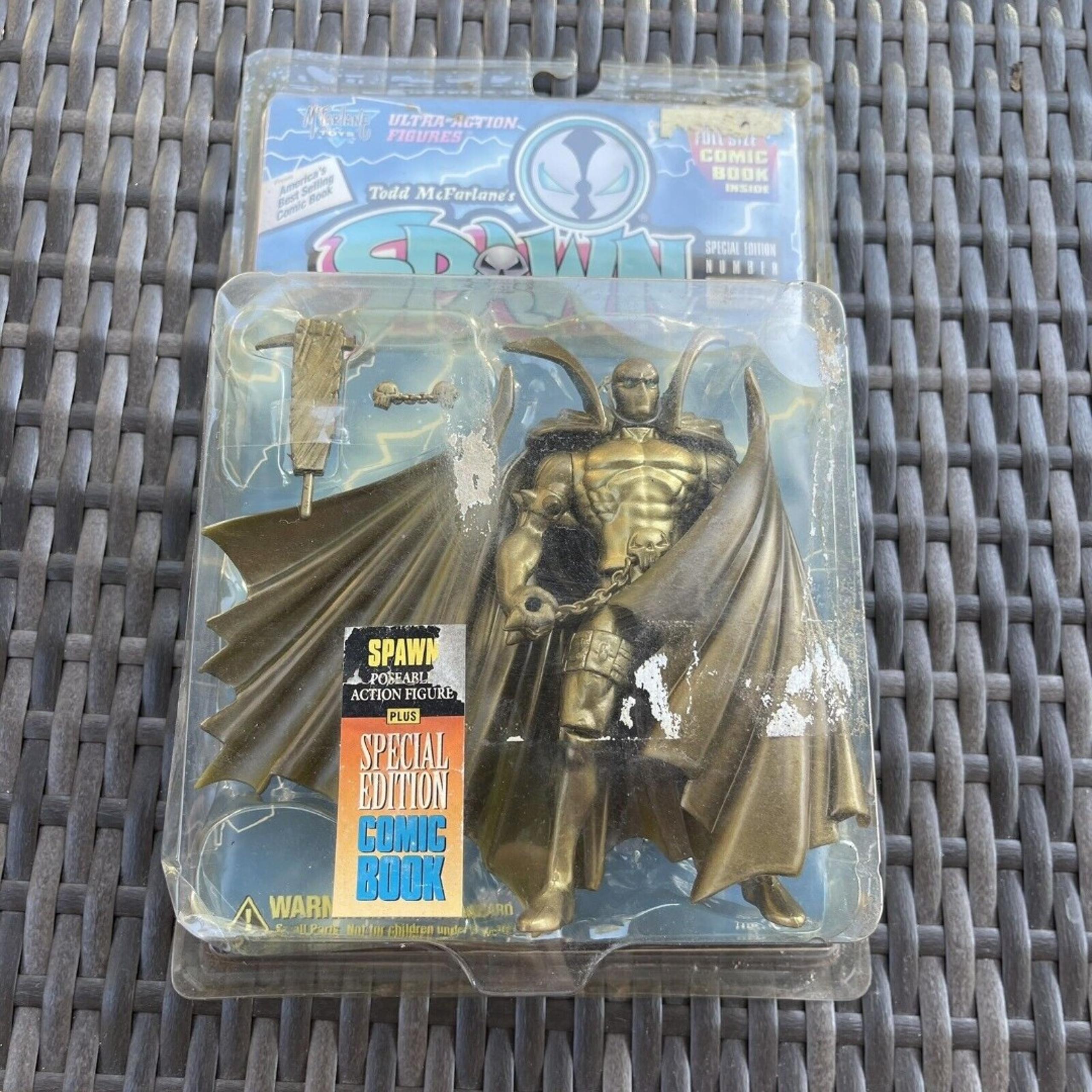 NIB Gold SPAWN Special Limited Edition W/Comic Action Figure McFarlane Toys
