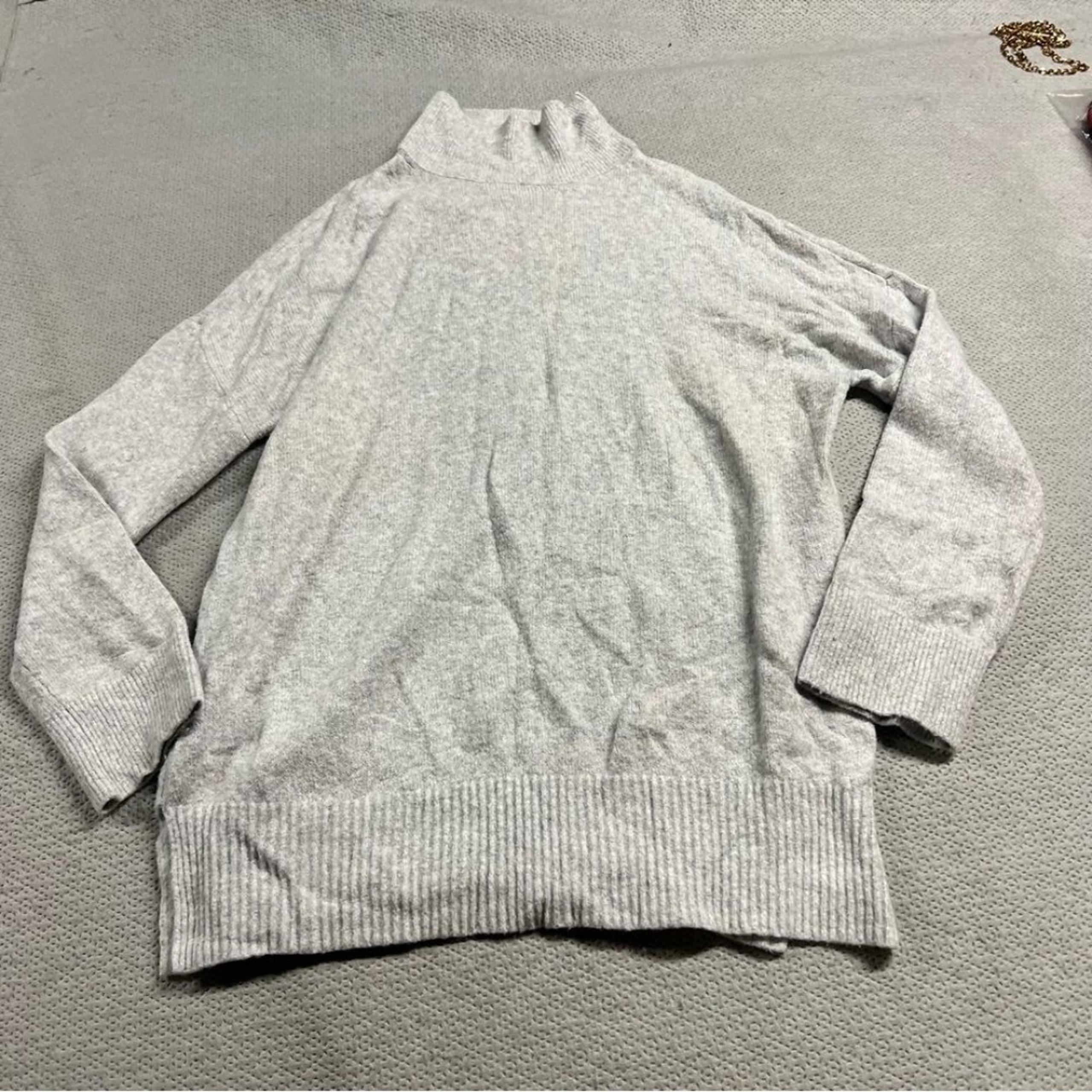 Abercrombie & Fitch Grey Mock Neck Long Sleeve Sweater Size Small EUC